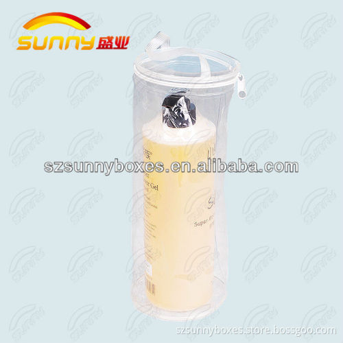 Transparent PVC bag gift packaging bag with custom printed